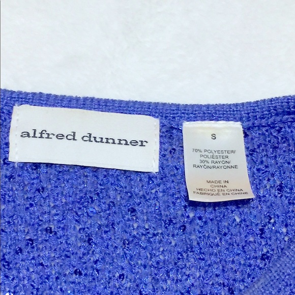 Lovely Shiny Royal Blue Crew Pullover Sweater /Sm. - Picture 4 of 8